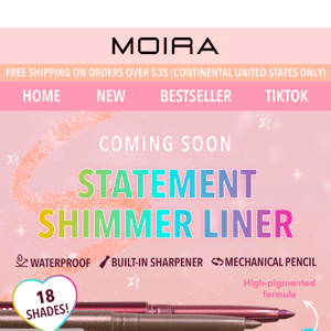 Drop tmr!: Statement Shimmer Liner Coming Soon🌈