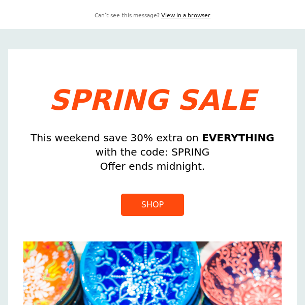 30% OFF EVERYTHING