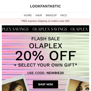 OLAPLEX SAVE 20%* + FREEBIE 👏