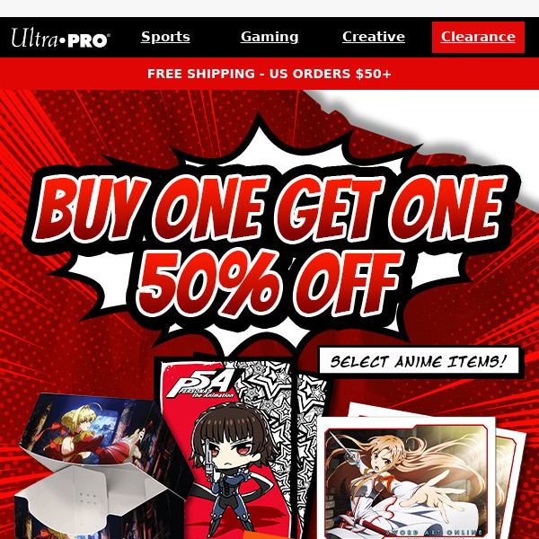 ✨ Buy One Get One 50% OFF Select Anime Accessories!