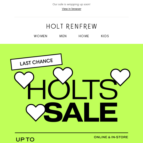 Holts ❤️ Sale | Designers You Don't Want to Miss Out On 