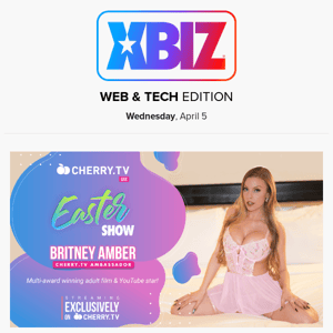 Britney Amber to Host Easter Livestream on Cherry.tv Friday