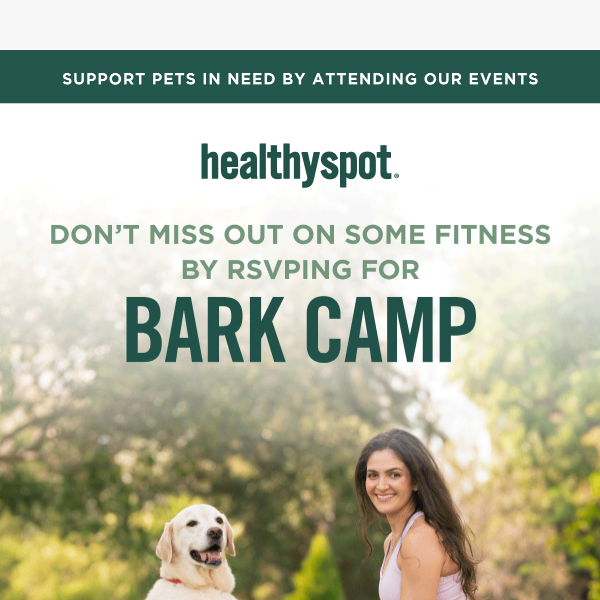 Have You RSVP'd For Bark Camp?