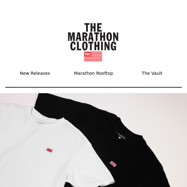 The Marathon Clothing TMC Victory Run a Lap White Graphic T-shirt Size M