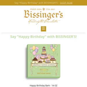 🎉 Celebrate with BISSINGER'S 🎉