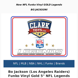 🏈 Bo Jackson Funko Vinyl GOLD NFL Legends