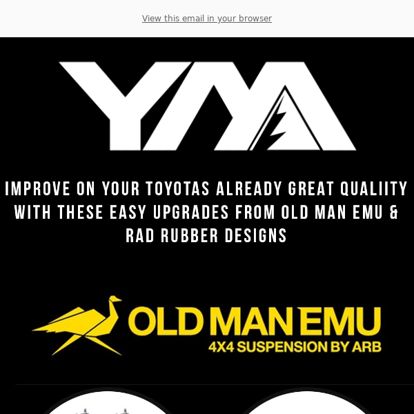 YM | Old Man Emu & Rad Rubber