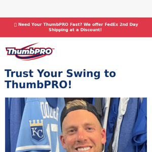 MLB Hunter Dozier Hits with ThumbPRO