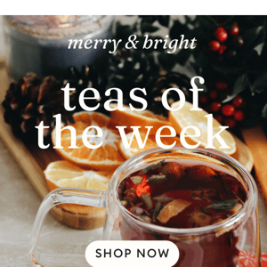 Top 3 wintertime teas