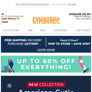 UP TO 60% OFF EVERYTHING!