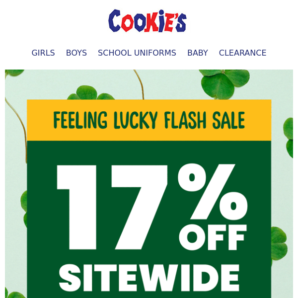 🍀Feeling Lucky? 17% off sitewide starts now