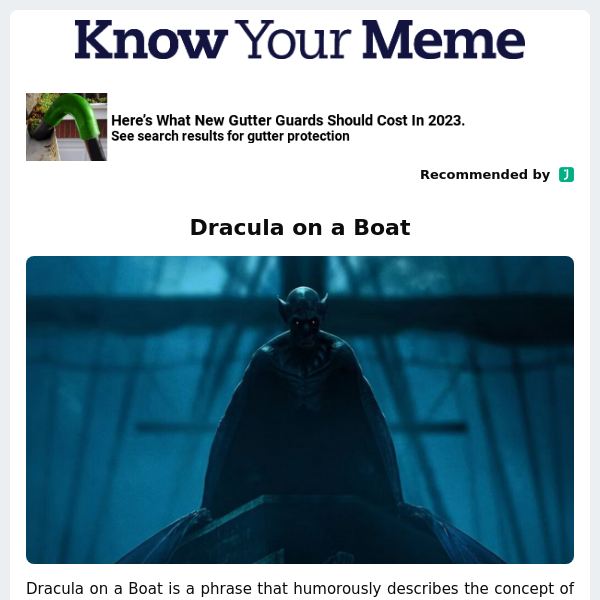 Dracula on a Boat
