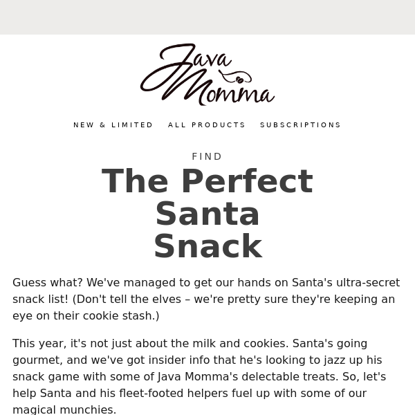 🎅 Sneak Peek: Santa's Secret Snack List! 🍪