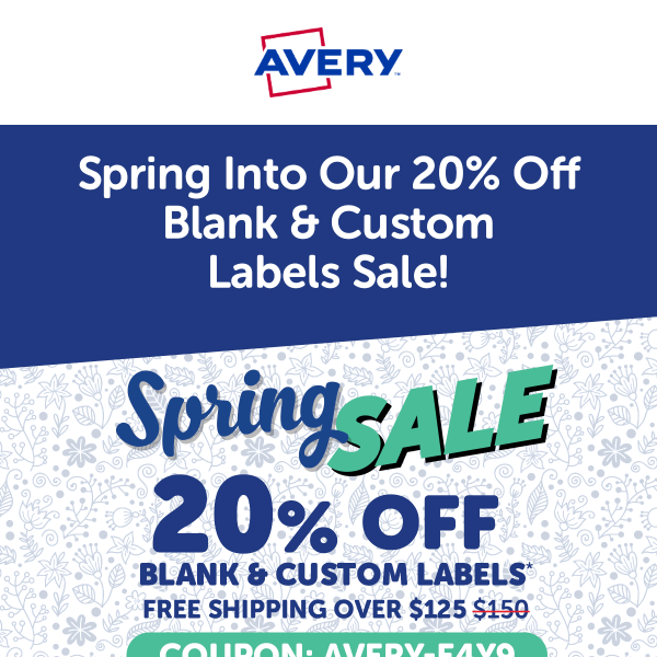 Mid-Sale Reminder: Our 20% Off Label Sale Continues