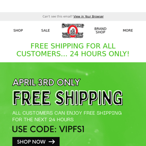 🚨 FREE SHIPPING FOR ALL CUSTOMERS! 🚨