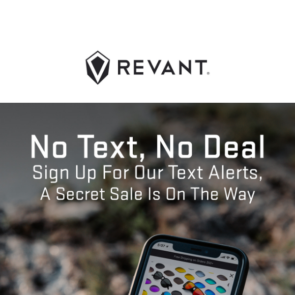 Revant Optics, a secret sale is on the way