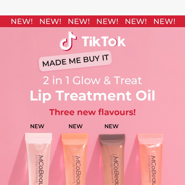 Your favourite Lip Treatment Oil in 3 new flavours