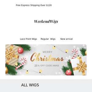 Weekendwigs Christmas Sale!!!