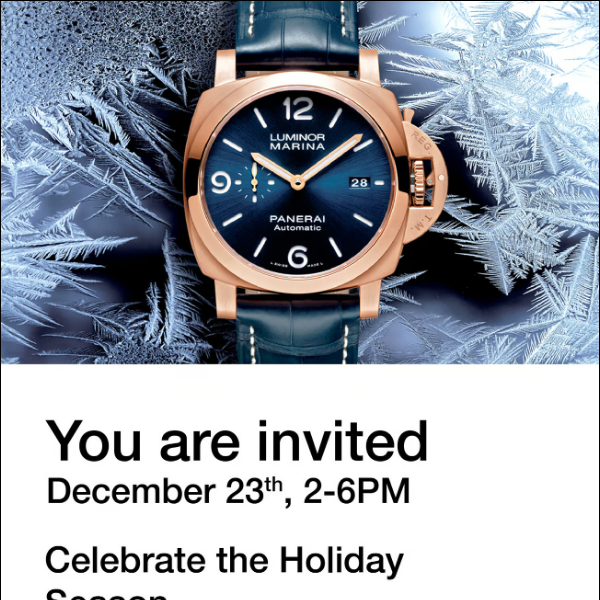 Panerai Invites you to Celebrate the Holiday Season Together!