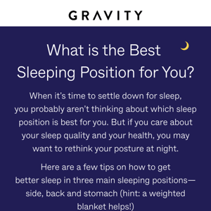 The ultimate guide to sleep positions  🛌