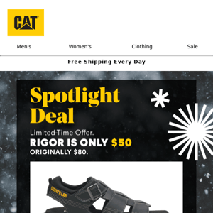 ✨ Spotlight Deal - Rigor Sandals are $50!