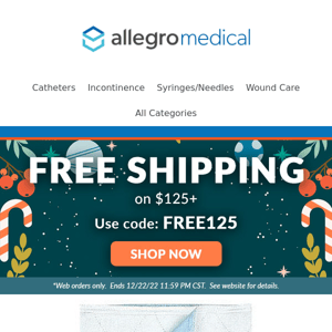 You're Special! VIP12 for Subscribers Like You! - Allegro Medical