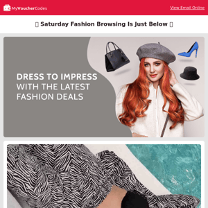 Weekend Fashion Offers Straight To Your Inbox