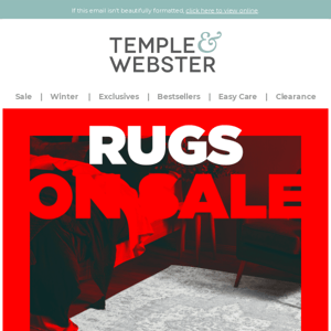 Get floored by this rug-tastic sale! 💥