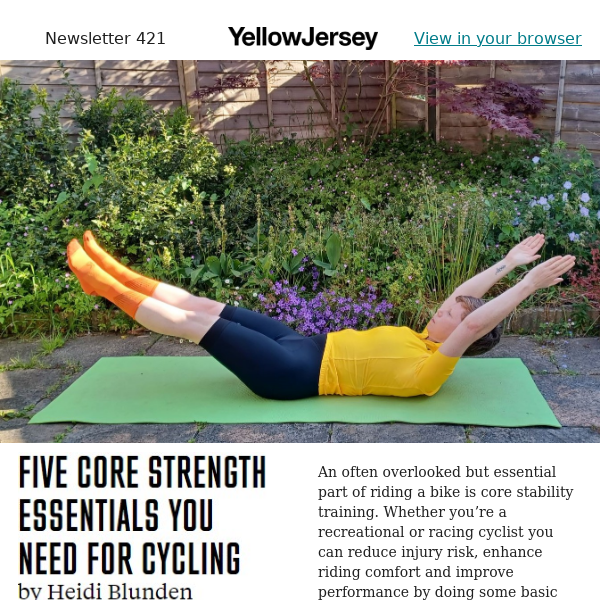 Five core strength essentials you need for cycling