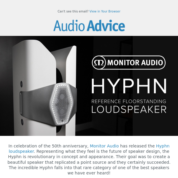 Monitor Audio Hyphn Loudspeakers: The Shape of Genius