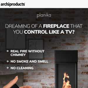 Automatic indoor BEV fireplace: Arcticon by Planika