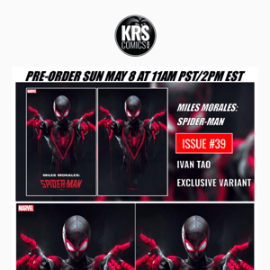 MILES MORALES: SPIDER-MAN #39 IVAN TAO EXCLUSIVE OPTIONS – KRS