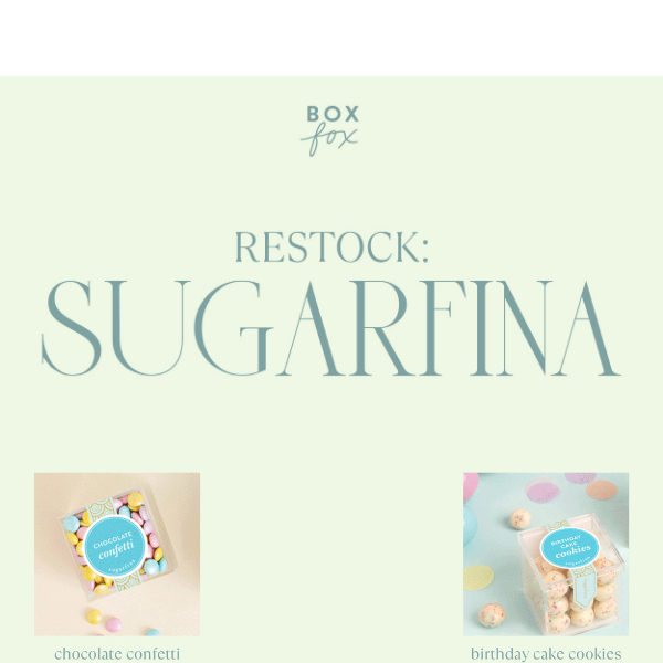 SUGARFINA RESTOCK🍭✨