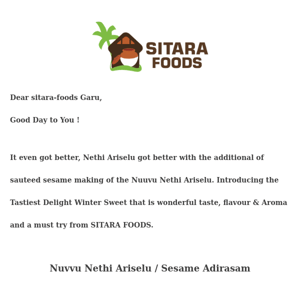 Sitara Foods, It got even better