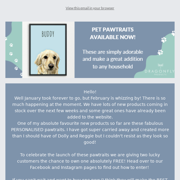 WIN! A Personalised Pawtrait of YOUR Pet!