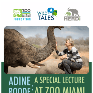 Join us for our next Wild Tales Lecture at Zoo Miami!