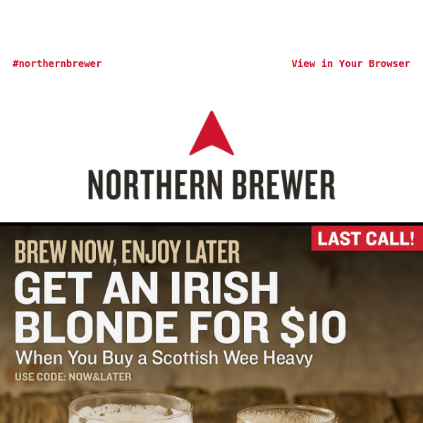 Last Call on $10 Irish Blonde (Offer Ends @ Midnight!)