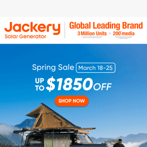 🏕️Spring Into Savings Today | Up to $1850 Off Solar Generators