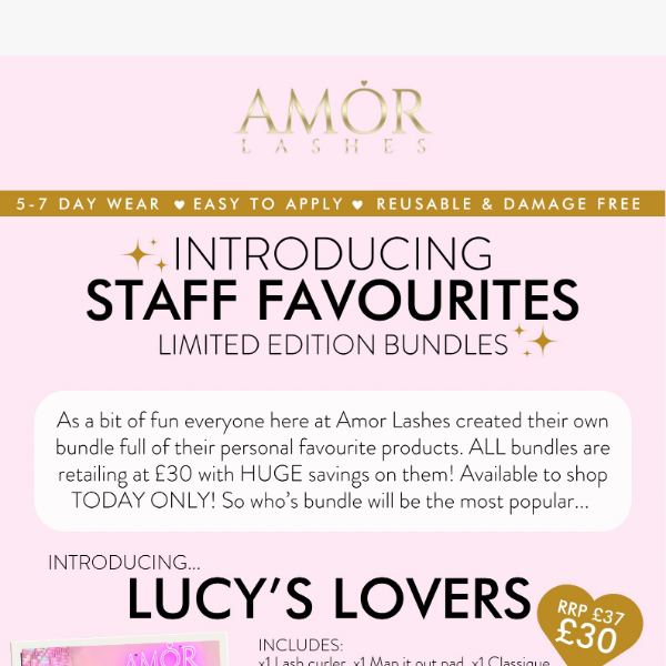 Introducing staff favourites - limited edition bundles💝