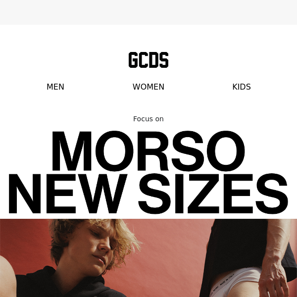 GCDS Collection: Morso New Sizes
