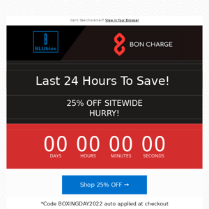 Last 24 Hours to Save!