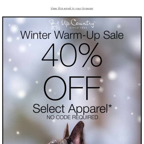 Winter Warm-Up Sale! ❄️