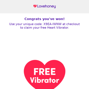 Your FREE Vibrator is waiting...