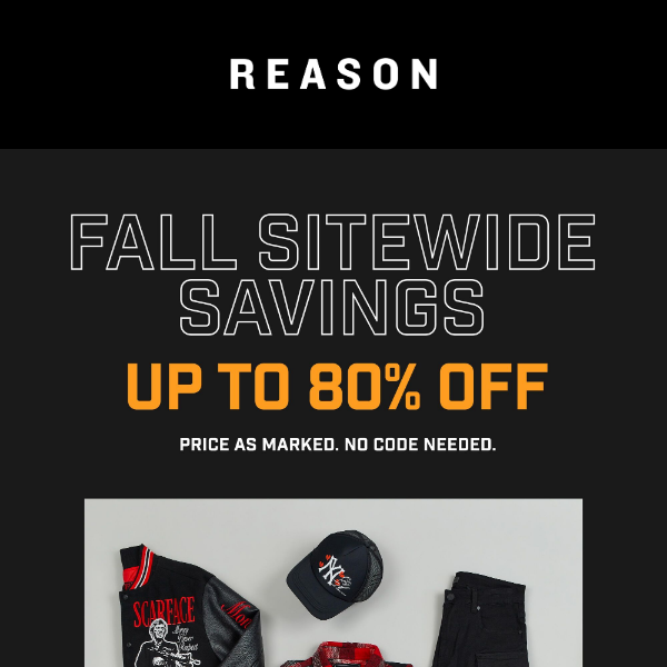 Reason Clothing - Latest Emails, Sales & Deals