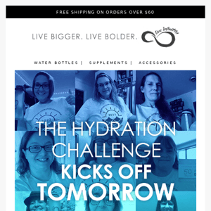 The New Hydration Challenge starts tomorrow