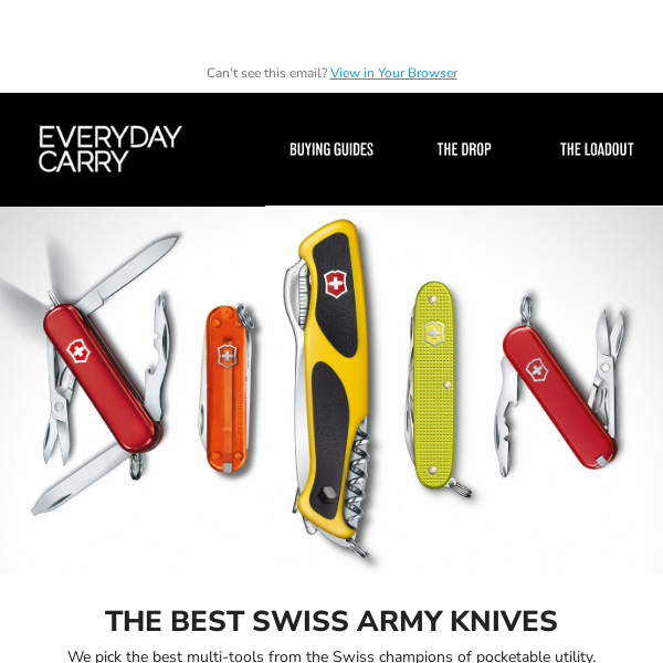 The best Swiss Army Knives
