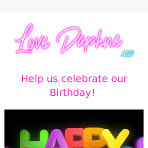 🎉 Five Fabulous Years! Let's Party at Love Daphne 🎉