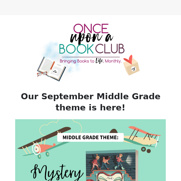 September Middle Grade Theme Reveal! 🔎