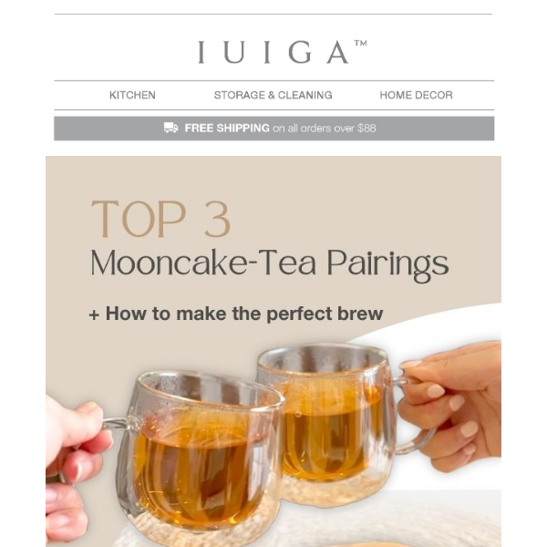 Best types of mooncake-tea pairings for you & your guests 🍵