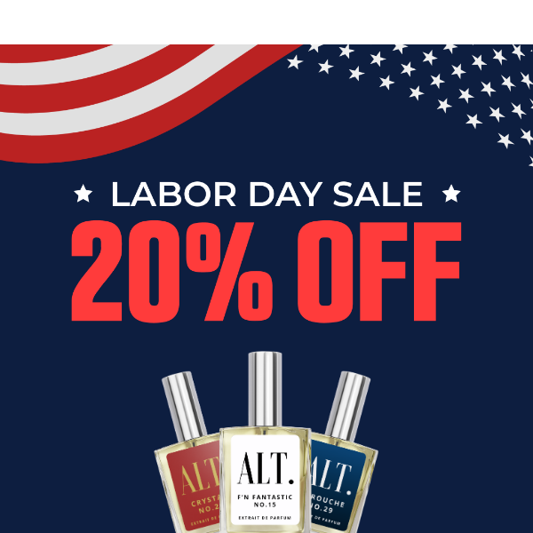 Labor Day Sale: Sale Starts Today!